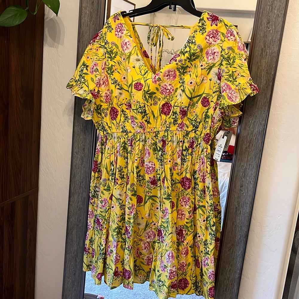 Terra & Sky Yellow Sun Dress